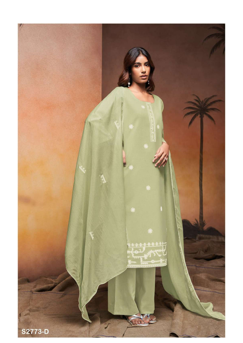 Ganga Fashion Ursalie 2773 Cotton Embroidery Work Designer Salwar Suit