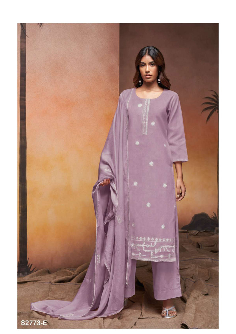 Ganga Fashion Ursalie 2773 Cotton Embroidery Work Designer Salwar Suit