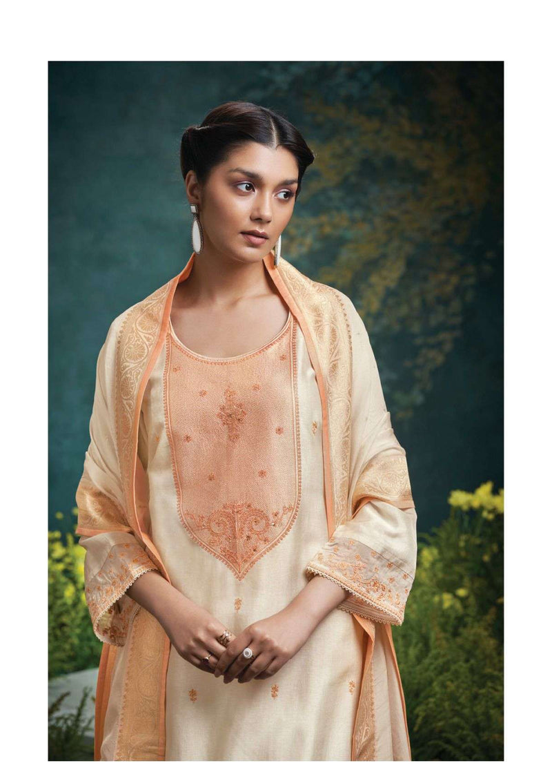 Ganga Fashion Vaidhehi 2691 Russian Silk Embroidery Handwork Party Wear Salwar Suit
