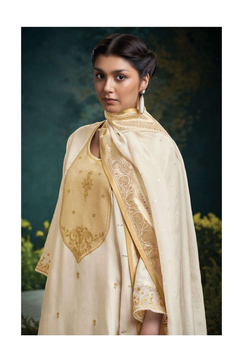 Ganga Fashion Vaidhehi 2691 Russian Silk Embroidery Handwork Party Wear Salwar Suit