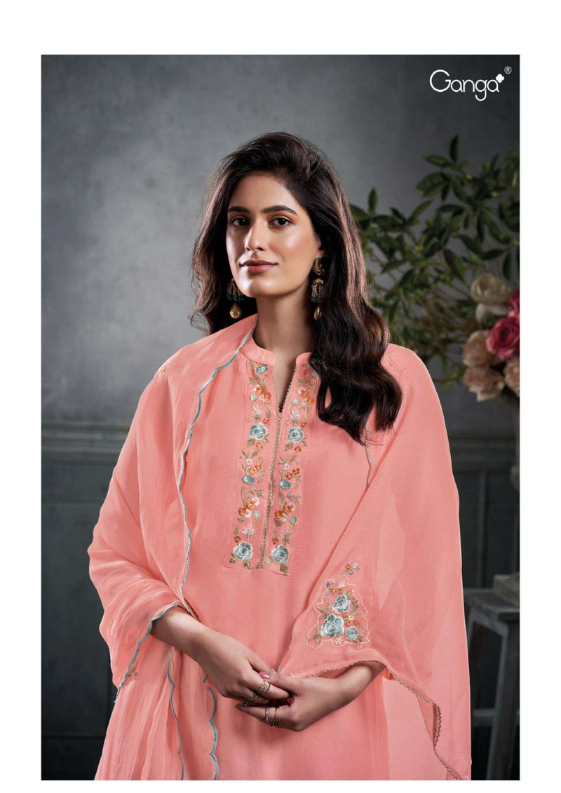 Ganga Fashion Wyn 2739 Organza Silk Designer Party Wear Salwar Suit