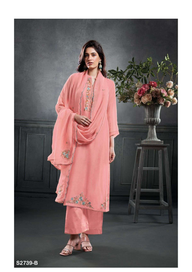 Ganga Fashion Wyn 2739 Organza Silk Designer Party Wear Salwar Suit