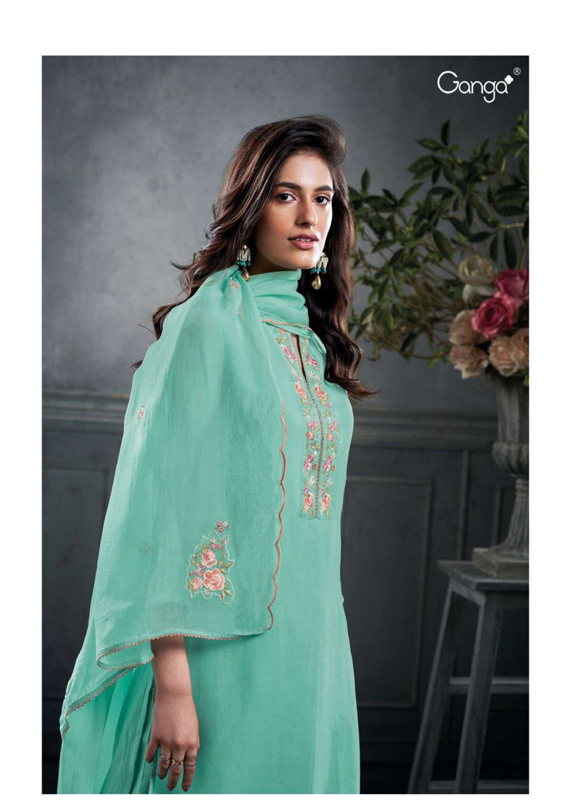 Ganga Fashion Wyn 2739 Organza Silk Designer Party Wear Salwar Suit
