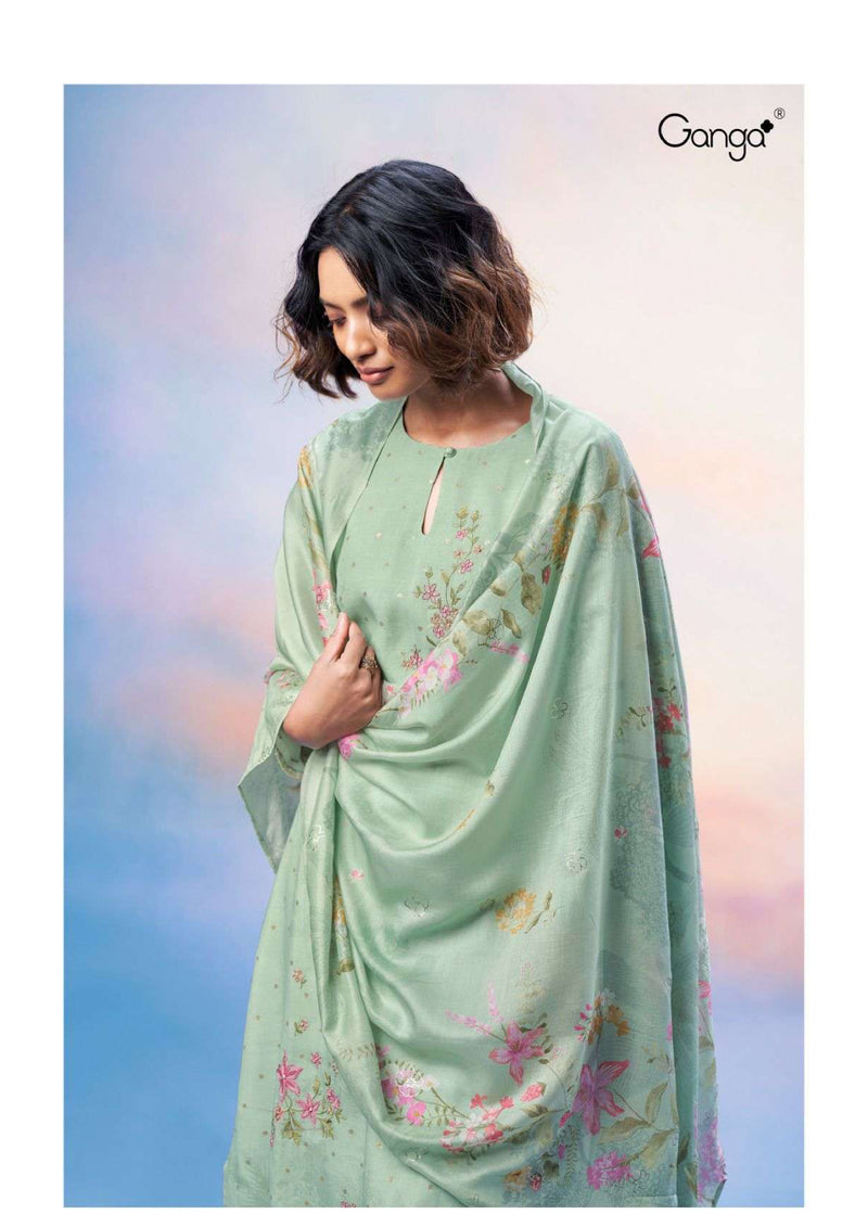Ganga Fashion Zaina 2593 Silk Jacquard Designer Salwar Kameez
