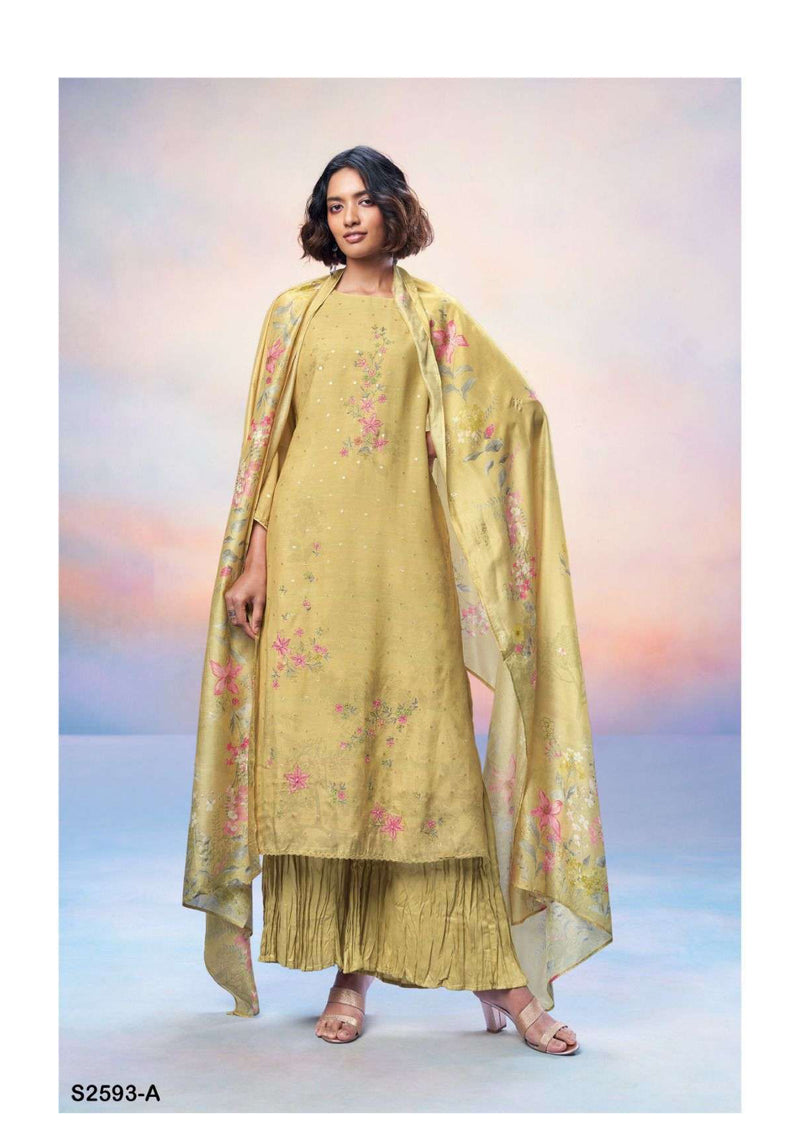 Ganga Fashion Zaina 2593 Silk Jacquard Designer Salwar Kameez