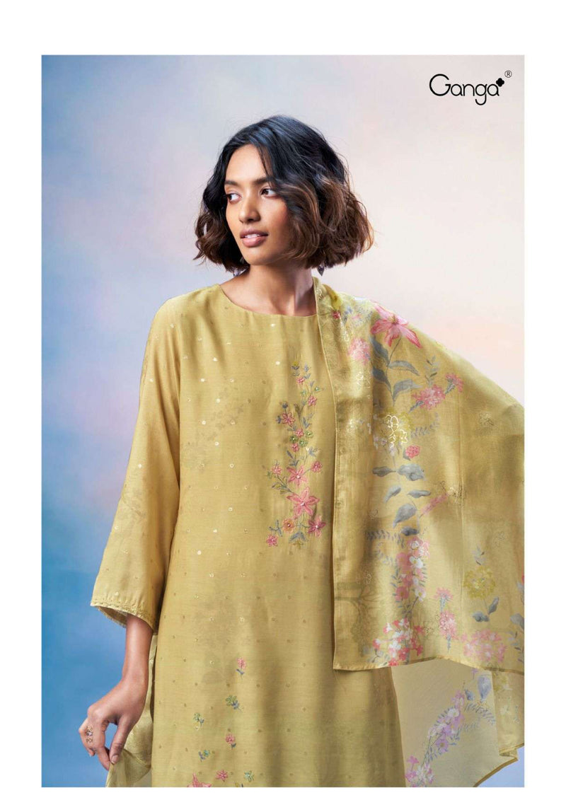 Ganga Fashion Zaina 2593 Silk Jacquard Designer Salwar Kameez