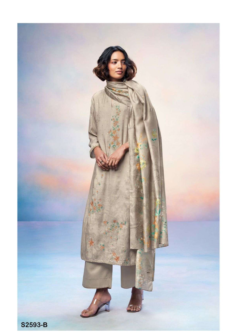 Ganga Fashion Zaina 2593 Silk Jacquard Designer Salwar Kameez