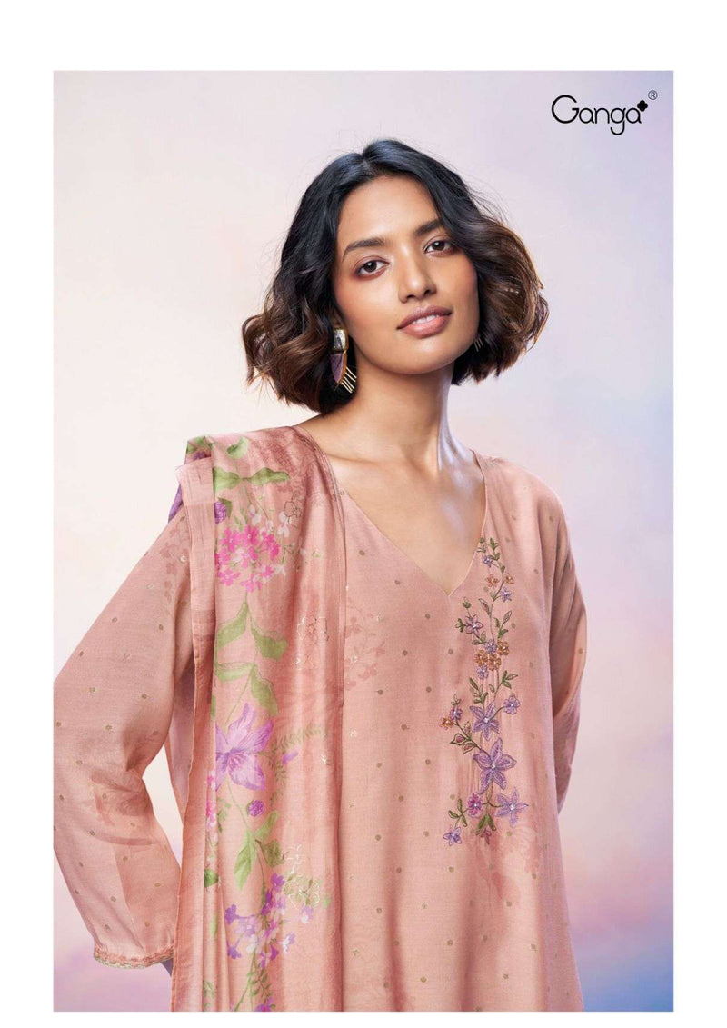 Ganga Fashion Zaina 2593 Silk Jacquard Designer Salwar Kameez