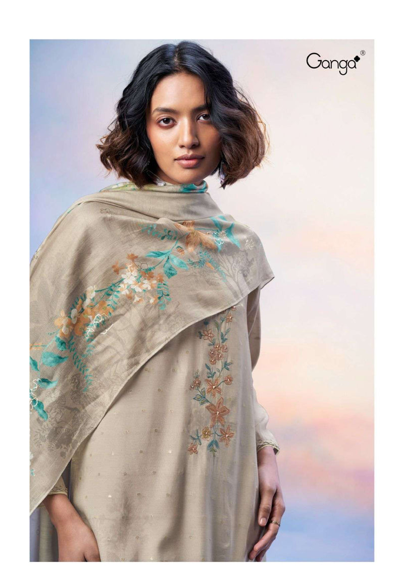 Ganga Fashion Zaina 2593 Silk Jacquard Designer Salwar Kameez