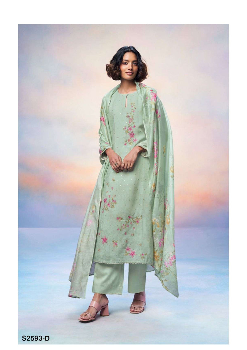 Ganga Fashion Zaina 2593 Silk Jacquard Designer Salwar Kameez