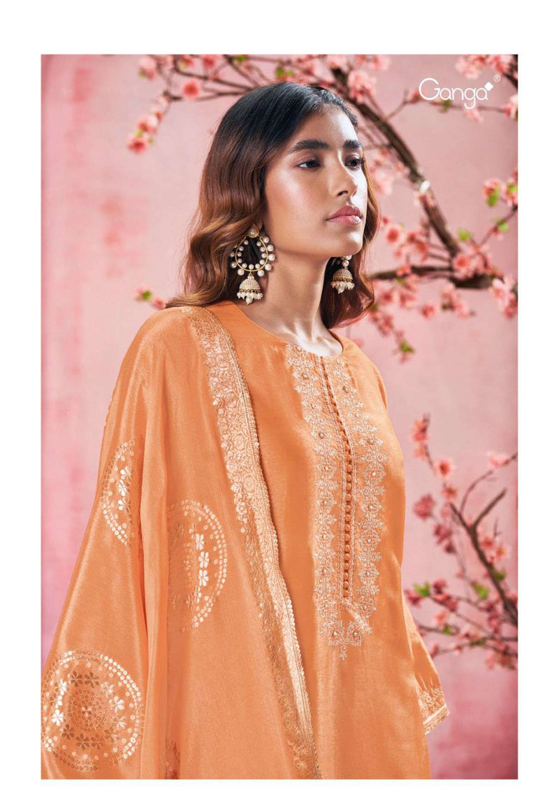 Ganga Fashion Zanaa 2794 Bemberg Russian Silk Festival Wear Salwar Kameez