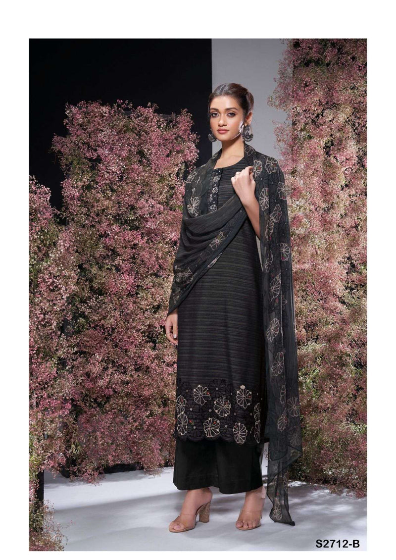 Ganga Fashion Zhen 2712 Woven Embroidery Designer Salwar Kameez