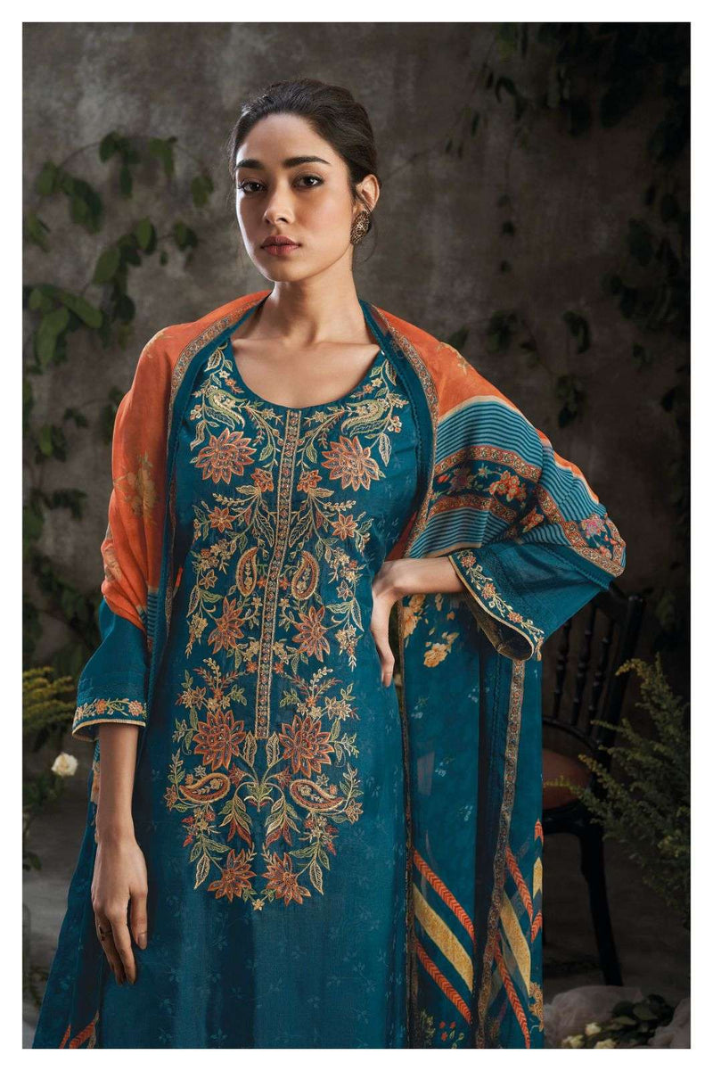 Ganga Jubilee 1995 Premium Silk Printed With Work Salwar Suits Collection