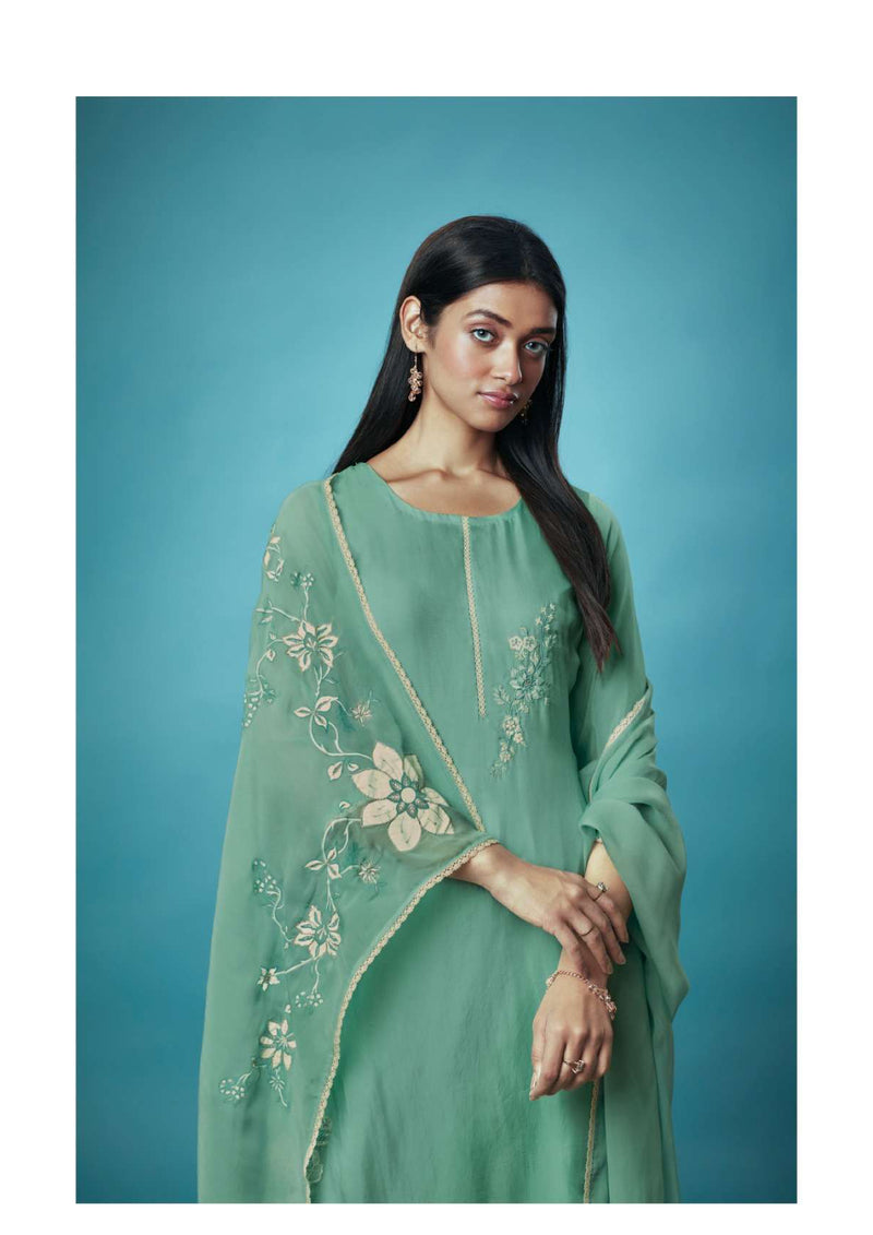 Ganga Fashion Kashvi 1538 Bemberg Habotai Patch Embroidery Work Fancy Salwar Suit