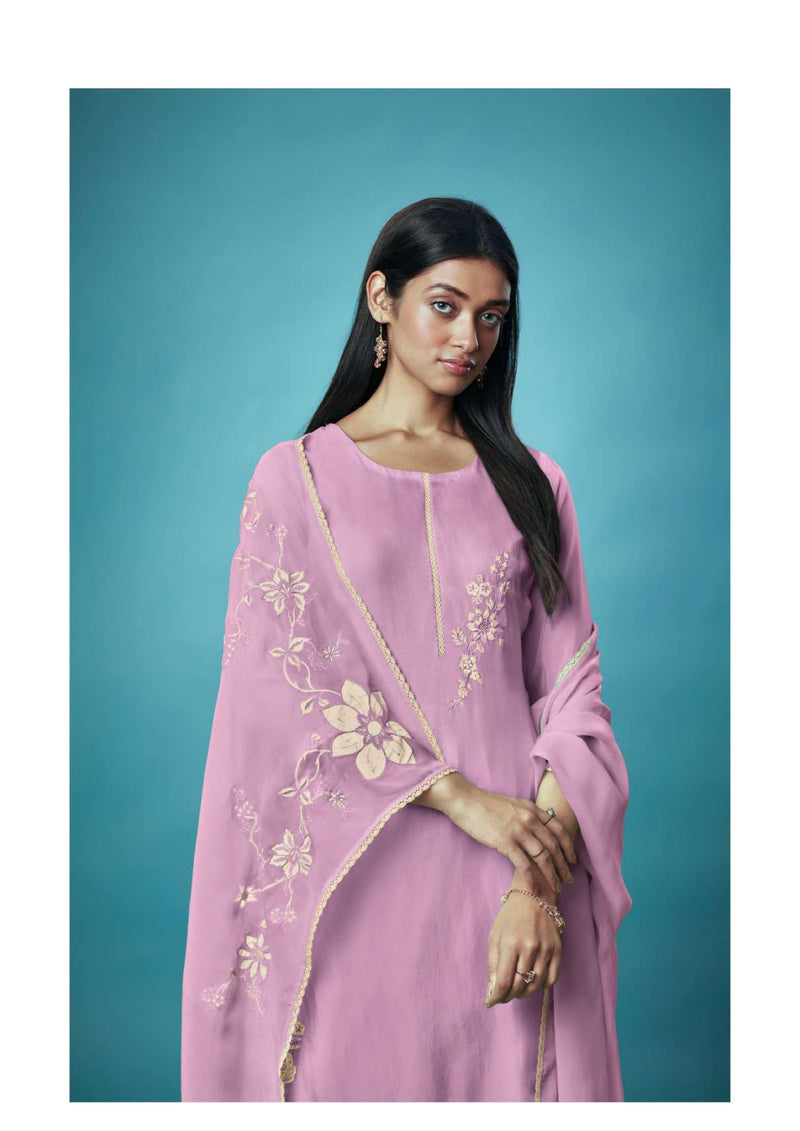 Ganga Fashion Kashvi 1538 Bemberg Habotai Patch Embroidery Work Fancy Salwar Suit