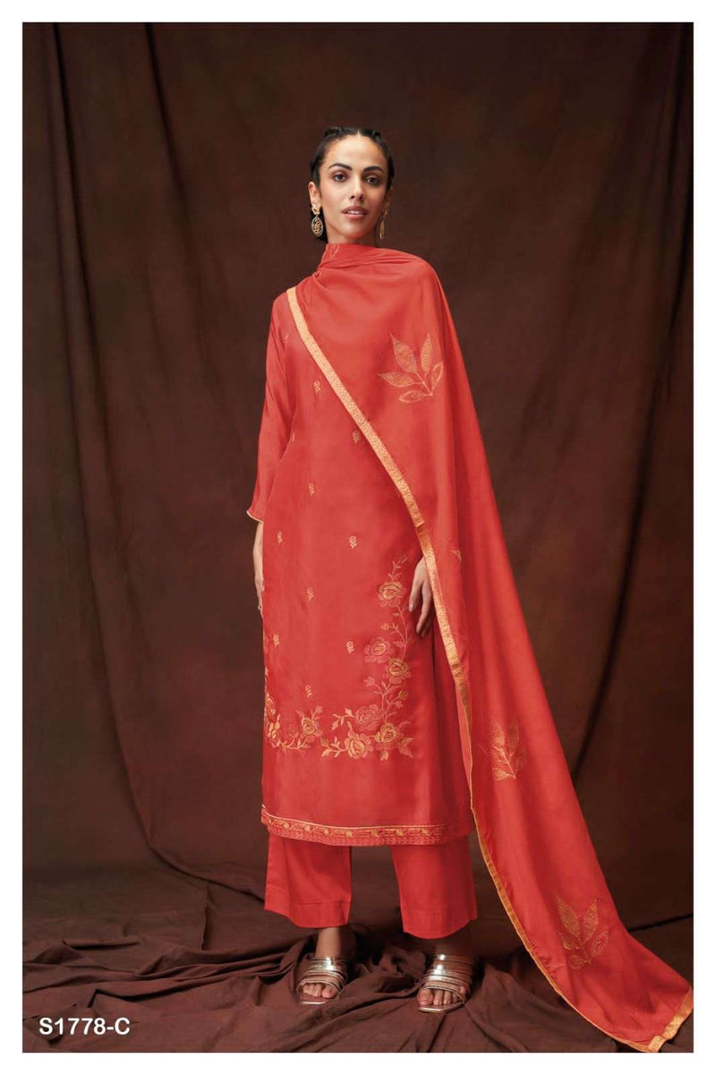 Ganga Kateri 1778 Fancy Amazing Work Salwar Kameez Materials