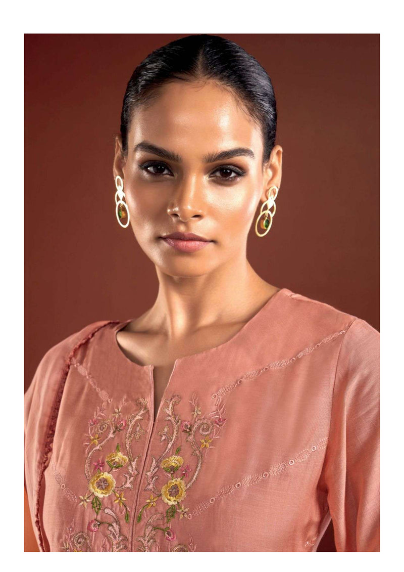 Ganga Fashion Larah 2738 Bemberg Silk Embroidery Designer Salwar Suit