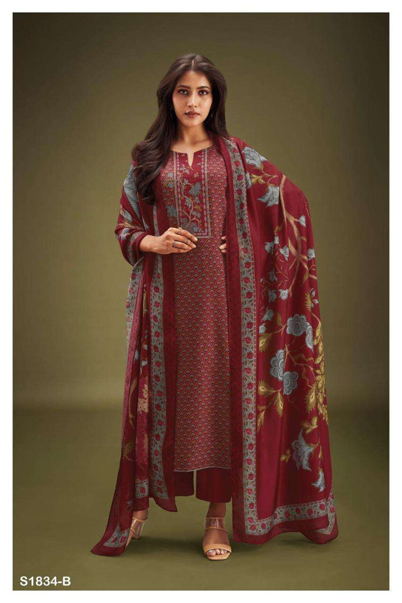 Ganga Libni 1834 Designs Cotton Silk Printed Salwar Kameez