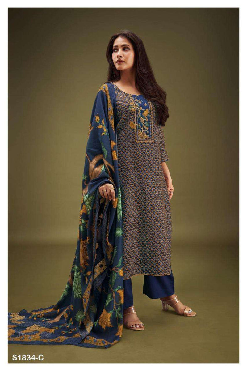 Ganga Libni 1834 Designs Cotton Silk Printed Salwar Kameez
