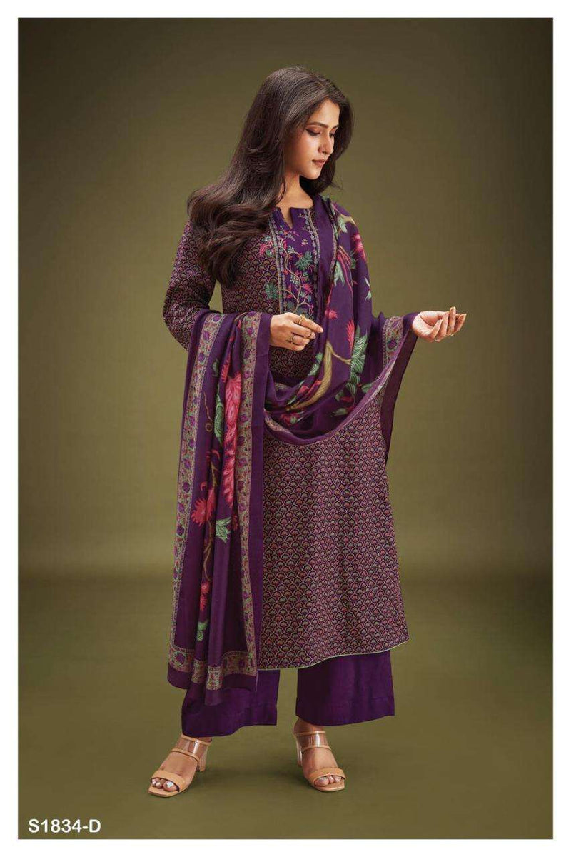 Ganga Libni 1834 Designs Cotton Silk Printed Salwar Kameez