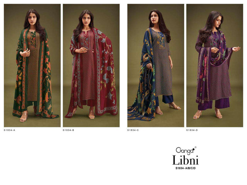 Ganga Libni 1834 Designs Cotton Silk Printed Salwar Kameez
