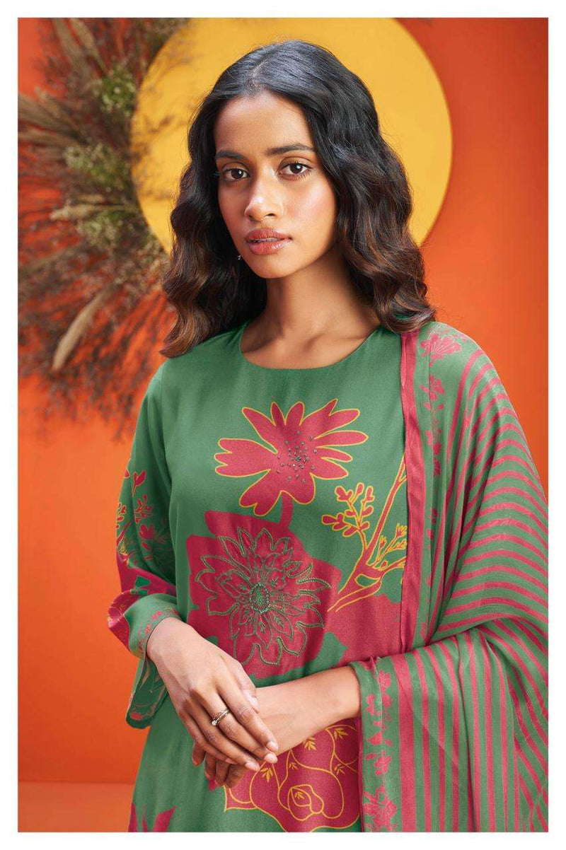 Ganga Lopa 1991 Pure Pashmina Digital Printed With Handwork Salwar Suit Collection