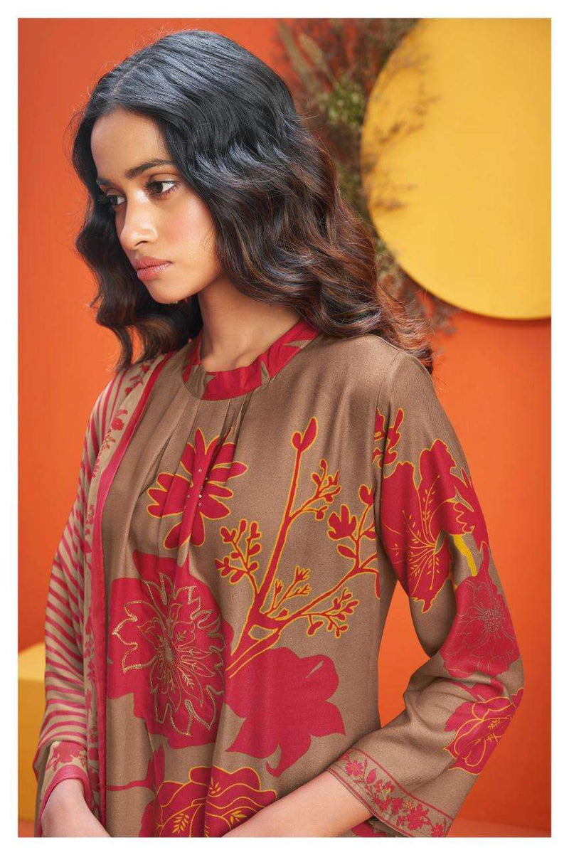 Ganga Lopa 1991 Pure Pashmina Digital Printed With Handwork Salwar Suit Collection