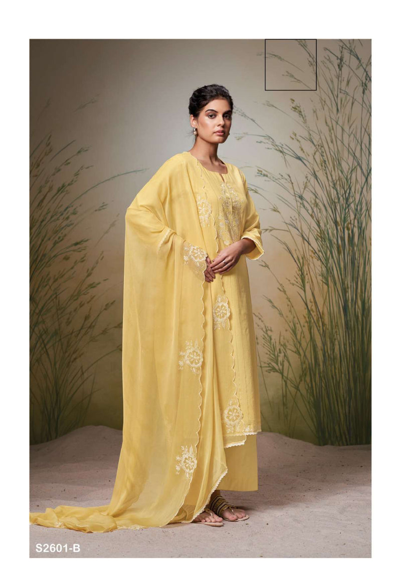 Ganga Fashion Nancy 2601 Cotton Embroidered Fancy Salwar Suit
