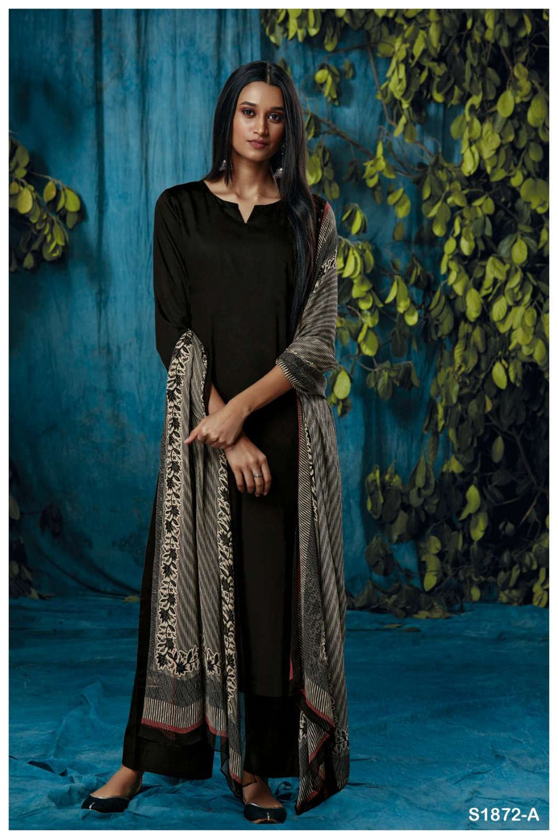 Ganga Ora 1872 Designs Fancy Salwar Kameez Materials With Digital Dupatta
