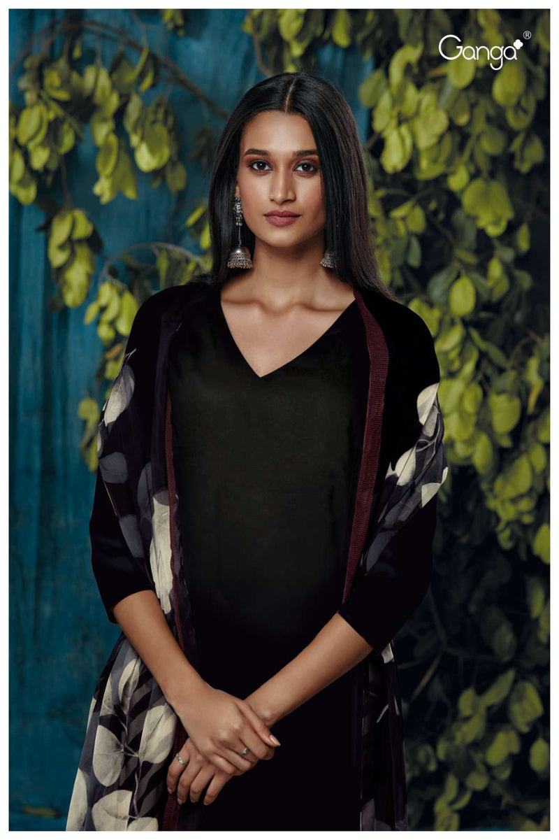 Ganga Ora 1872 Designs Fancy Salwar Kameez Materials With Digital Dupatta