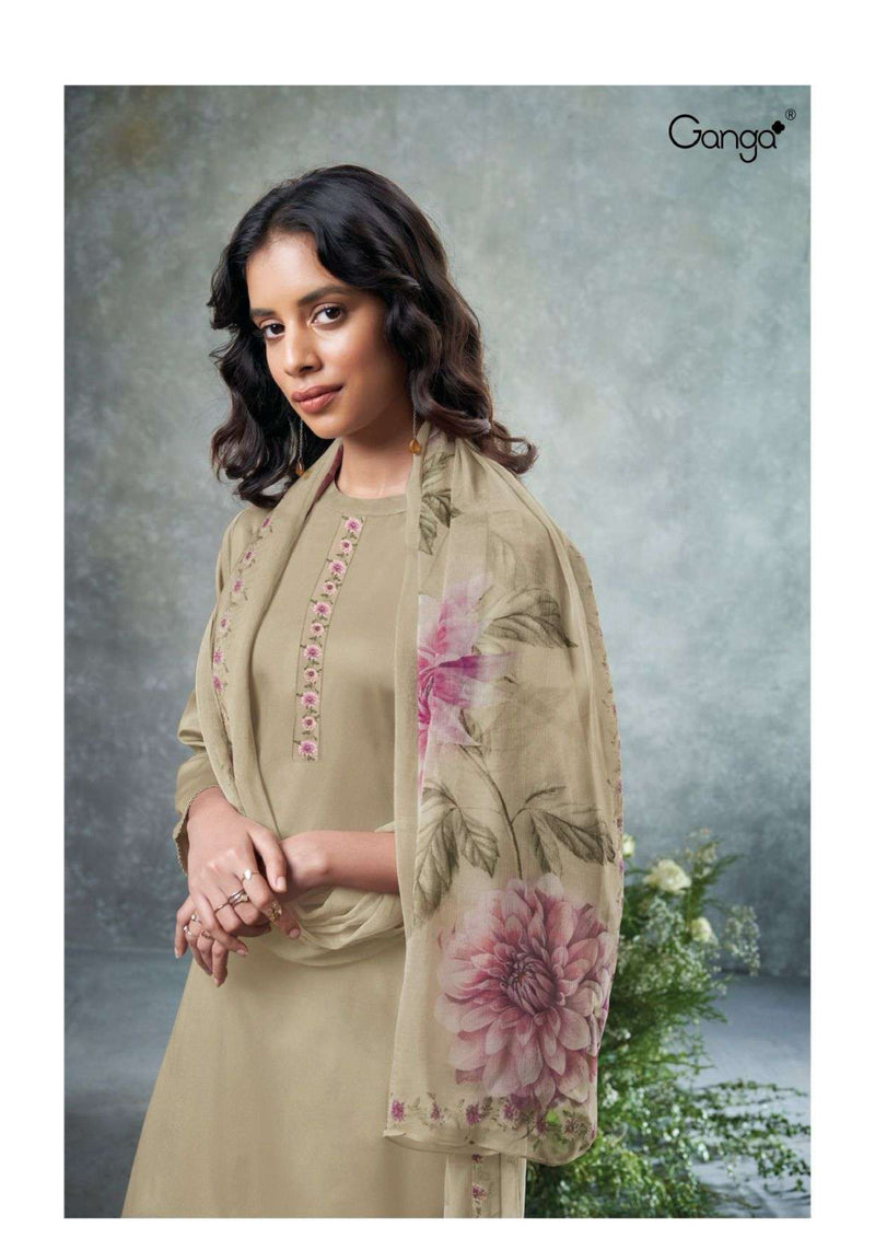 Ganga Fashion Prachi 2571 Cotton Silk Printed Stylish Salwar Suit Collection