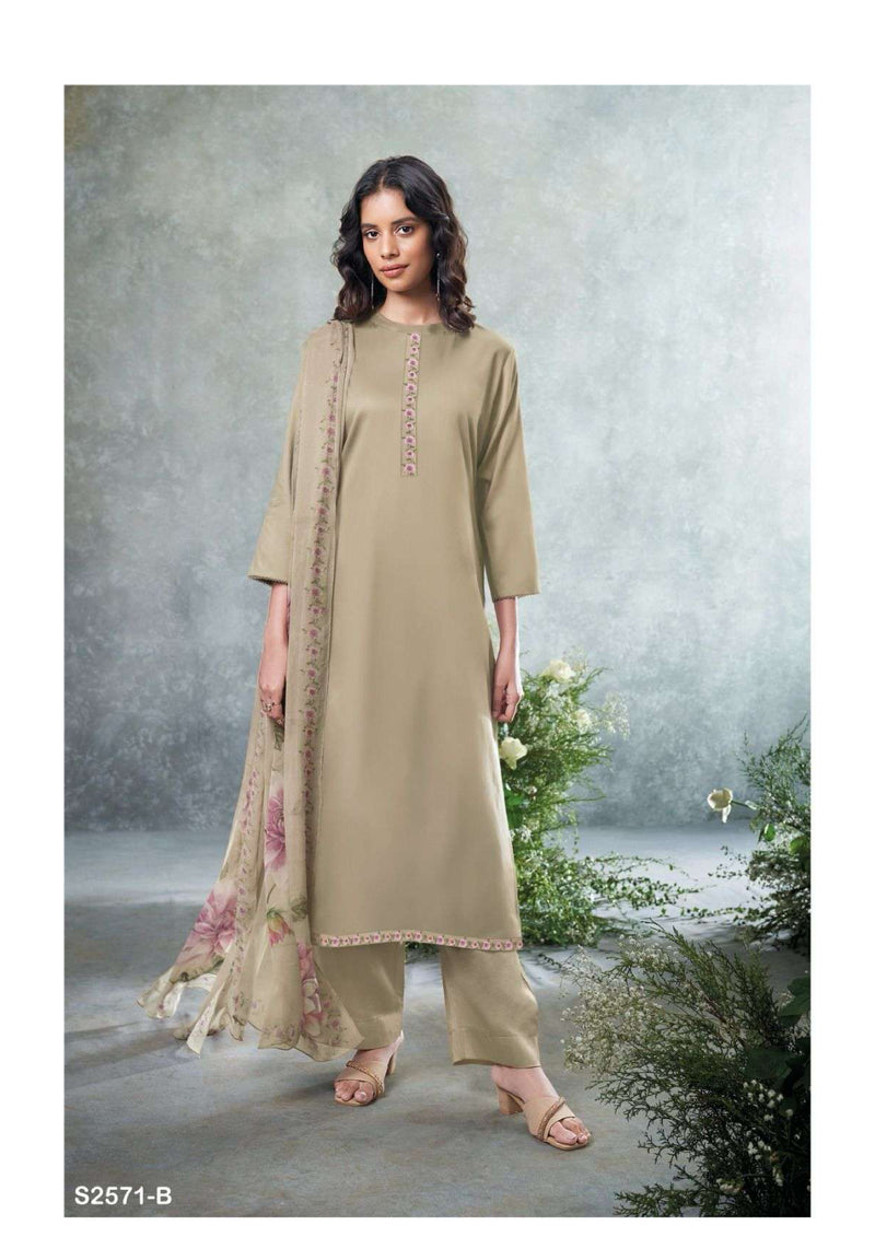 Ganga Fashion Prachi 2571 Cotton Silk Printed Stylish Salwar Suit Collection
