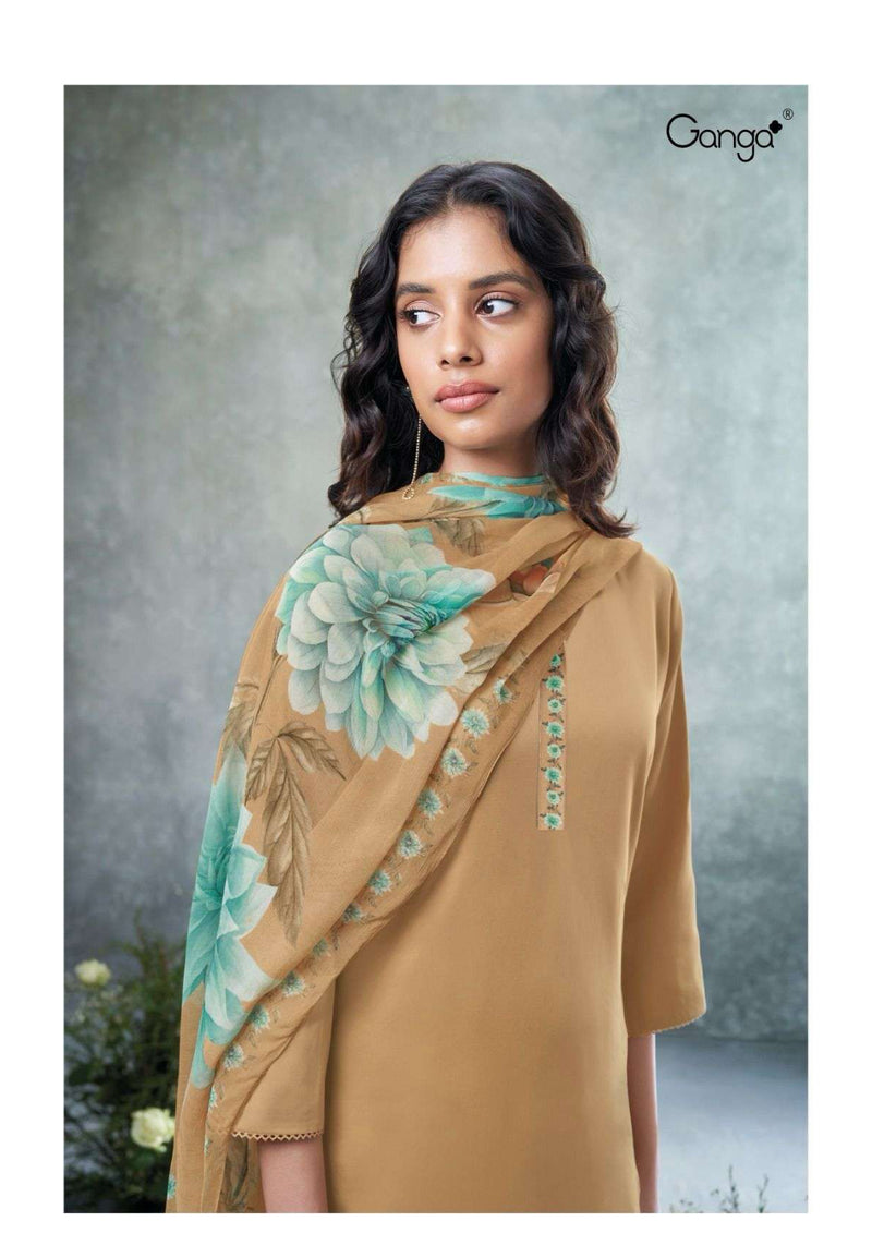 Ganga Fashion Prachi 2571 Cotton Silk Printed Stylish Salwar Suit Collection