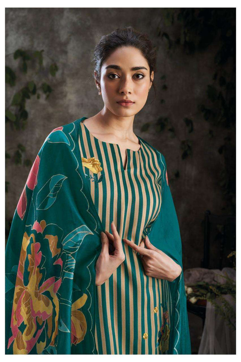 Ganga Kendy 1982 Wool Printed Embroidery Exclusive Salwar Kameez Collection