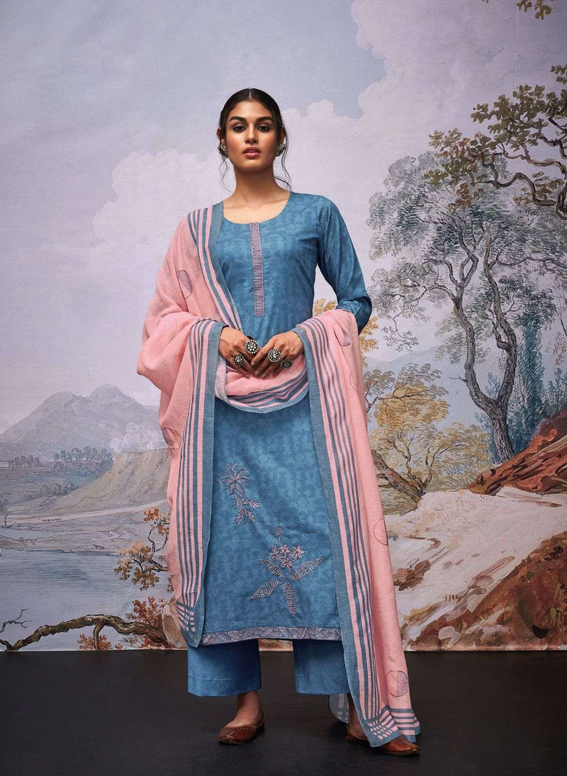 Ganga Present Raaginee Amazing Embroidered Printed Salwar Kameez