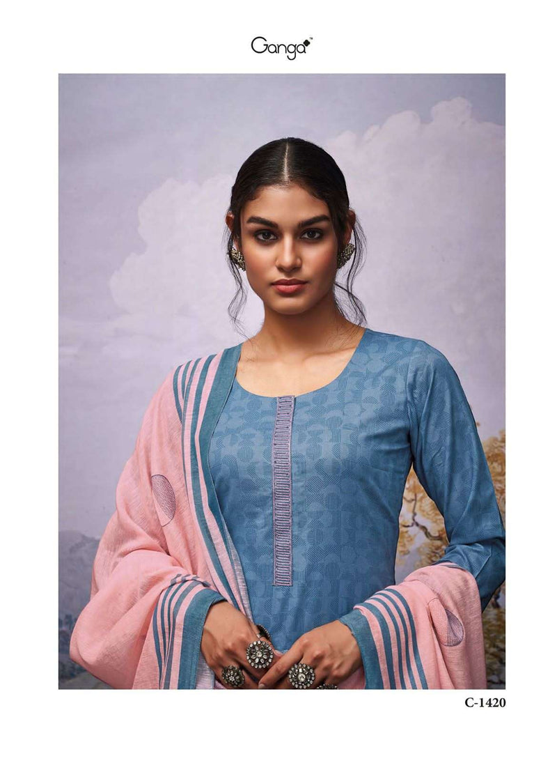 Ganga Present Raaginee Amazing Embroidered Printed Salwar Kameez