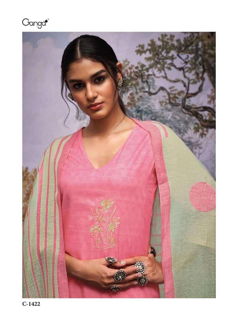 Ganga Present Raaginee Amazing Embroidered Printed Salwar Kameez