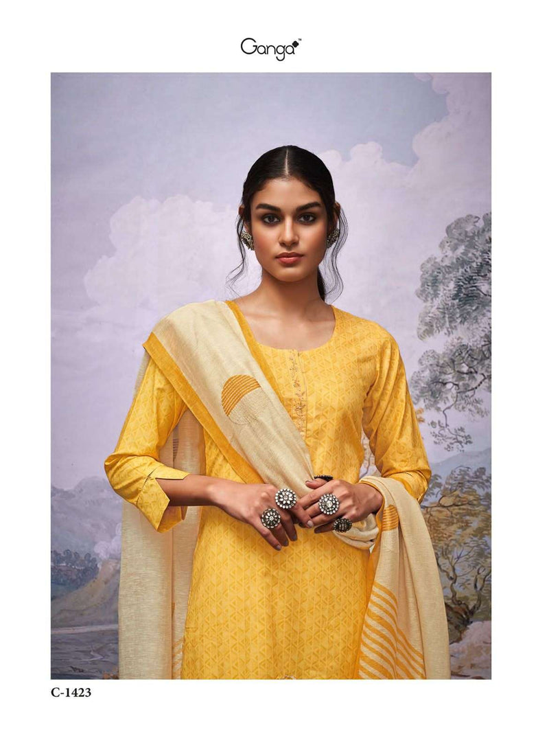 Ganga Present Raaginee Amazing Embroidered Printed Salwar Kameez
