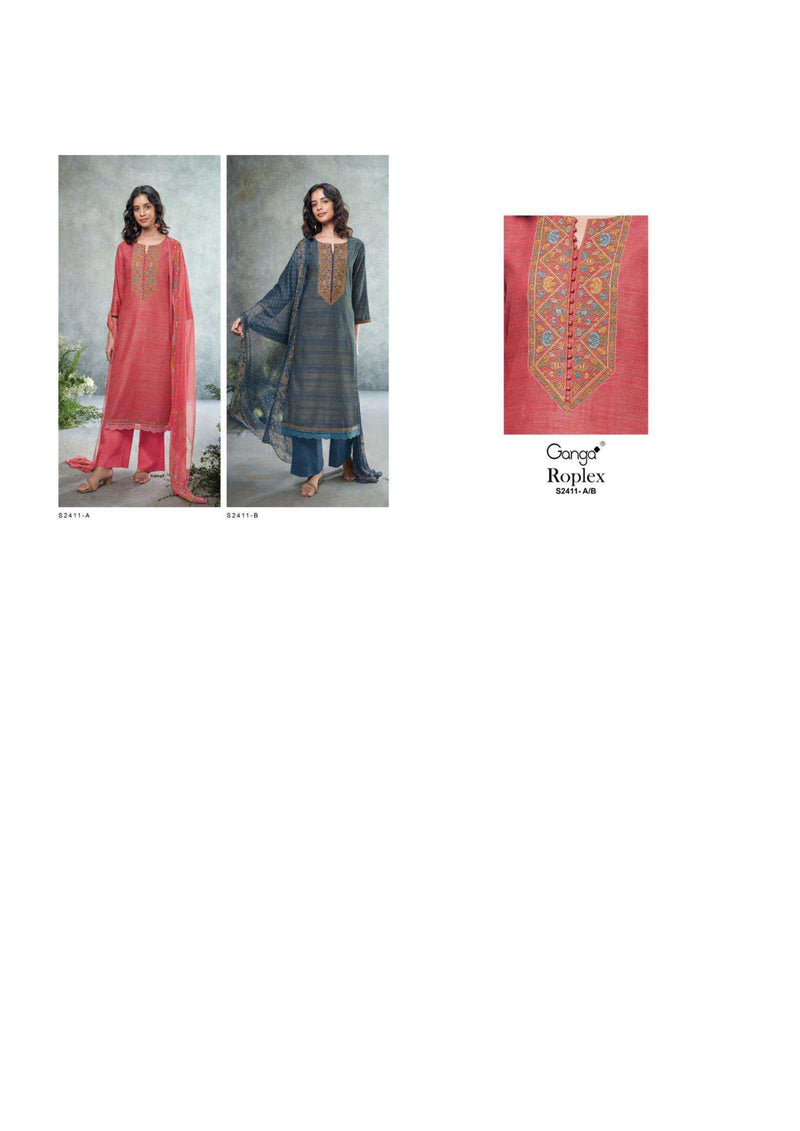 Ganga Fashion Roplex 2411 Premium Woven Designer Salwar Suit
