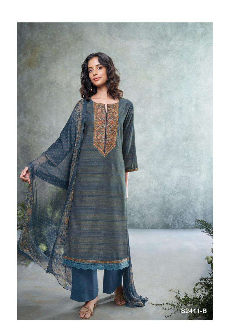 Ganga Fashion Roplex 2411 Premium Woven Designer Salwar Suit
