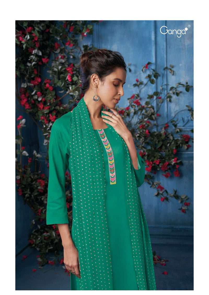Ganga Fashion Sayali 2578 Cotton Silk Printed Stylish Salwar Kameez