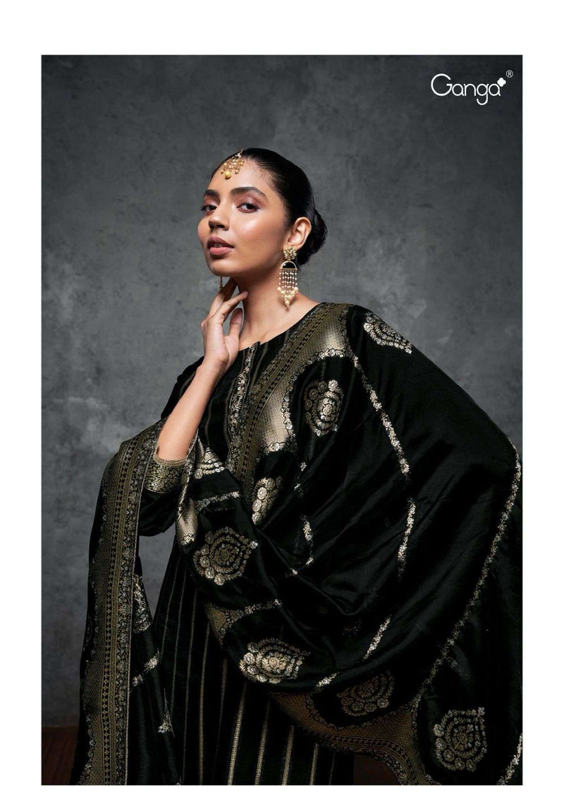 Ganga Fashion Tamyara 2477 Organic Silk Wedding Wear Salwar Suit