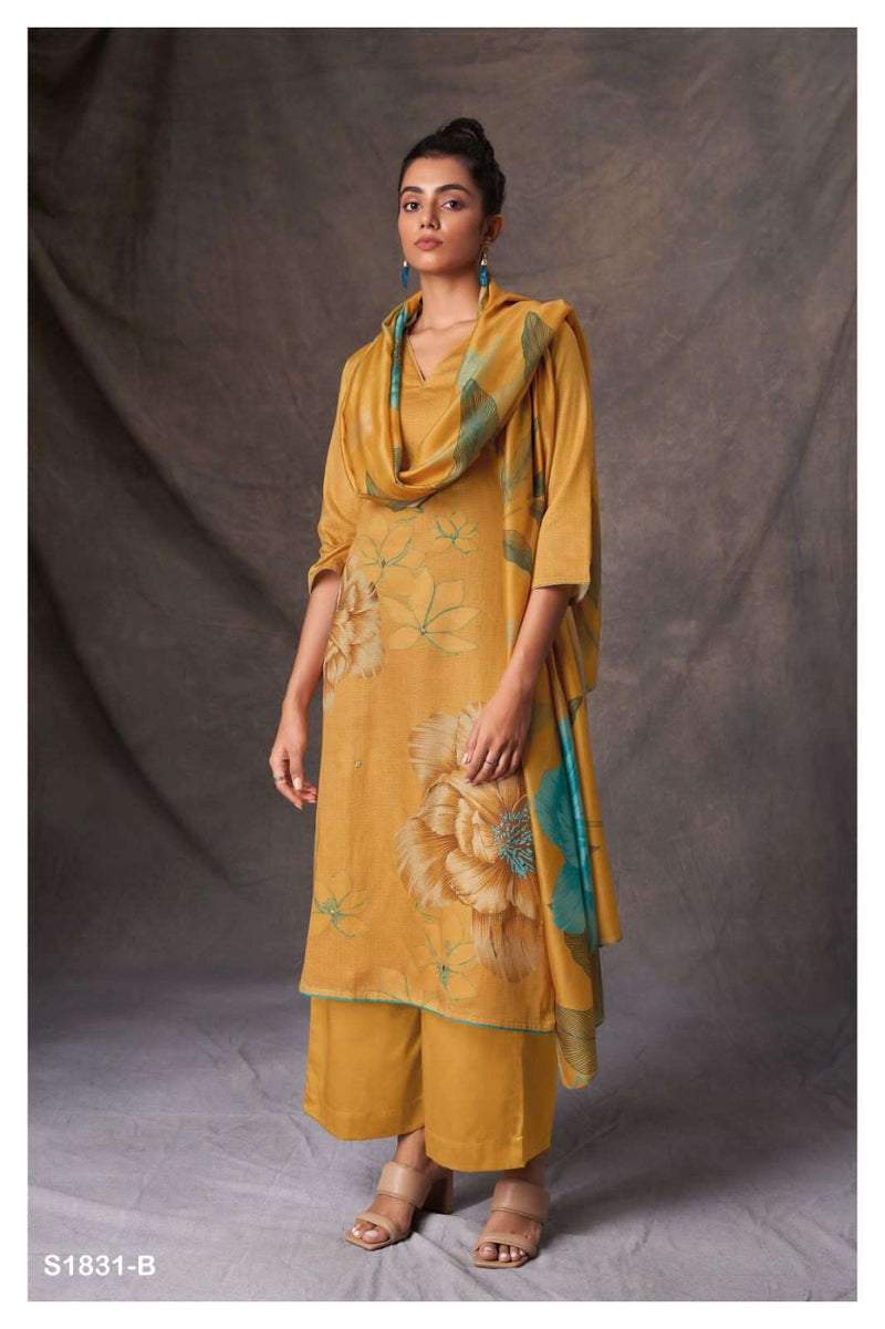 Ganga Winnie 1831 Designs Cotton Silk Printed