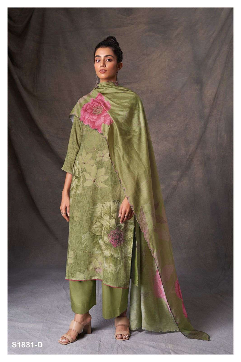 Ganga Winnie 1831 Designs Cotton Silk Printed