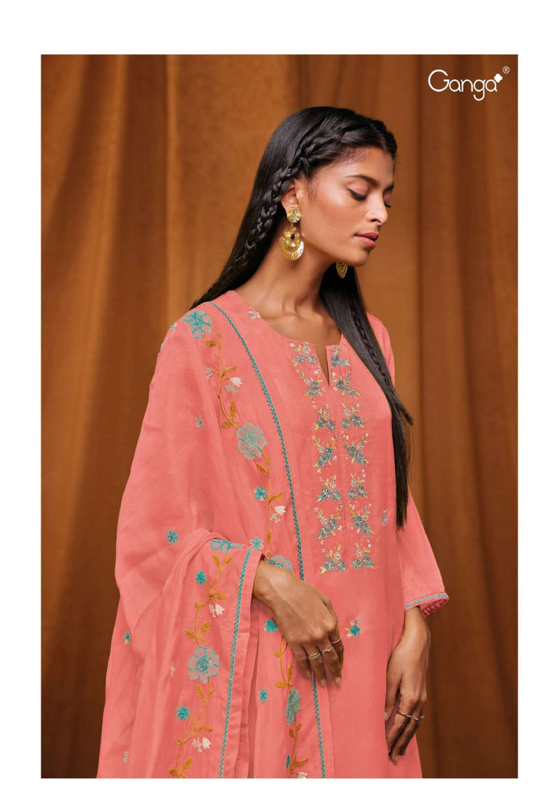 Ganga Fashion Yahvi 1713 A Bemberg Silk Festival Wear Salwar Kameez