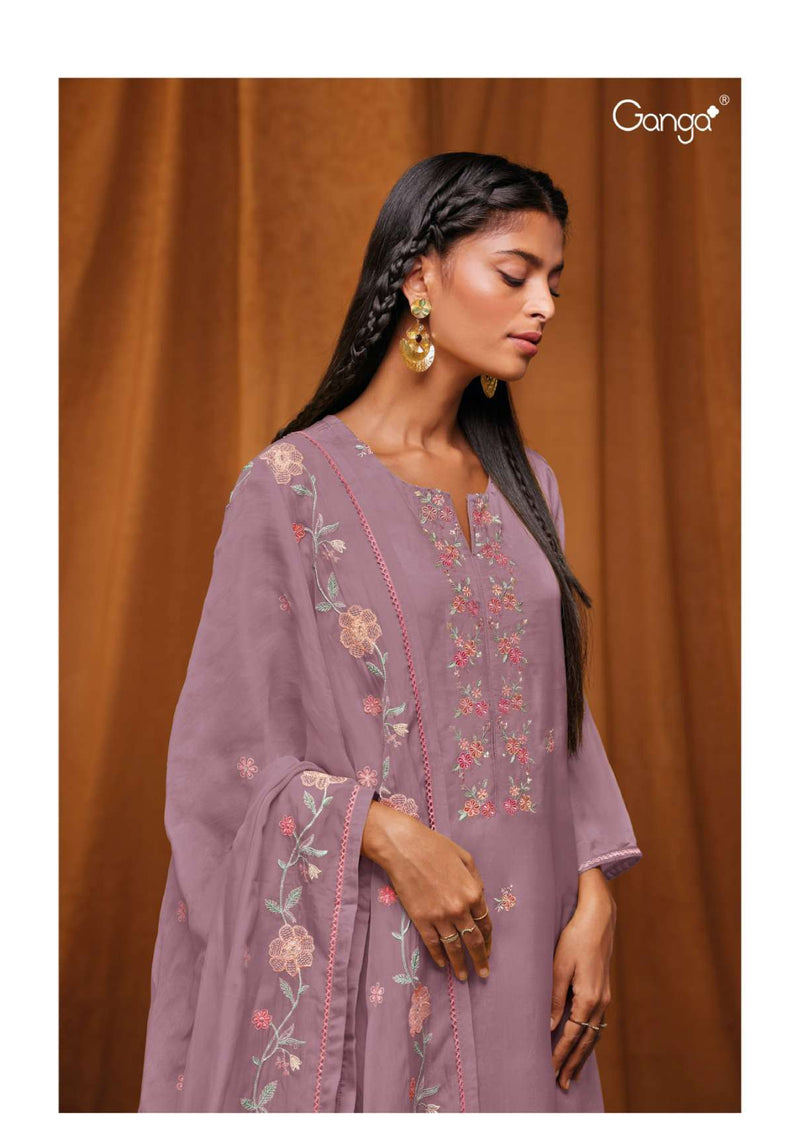 Ganga Fashion Yahvi 1713 A Bemberg Silk Festival Wear Salwar Kameez