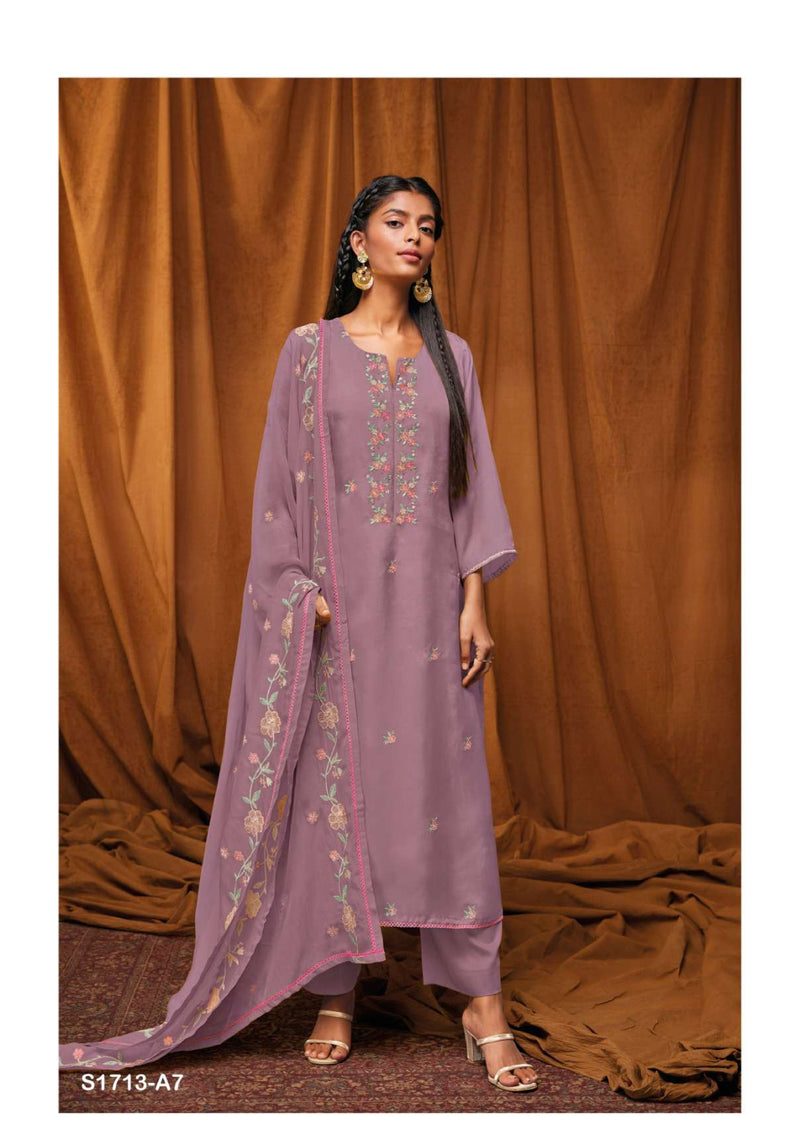 Ganga Fashion Yahvi 1713 A Bemberg Silk Festival Wear Salwar Kameez
