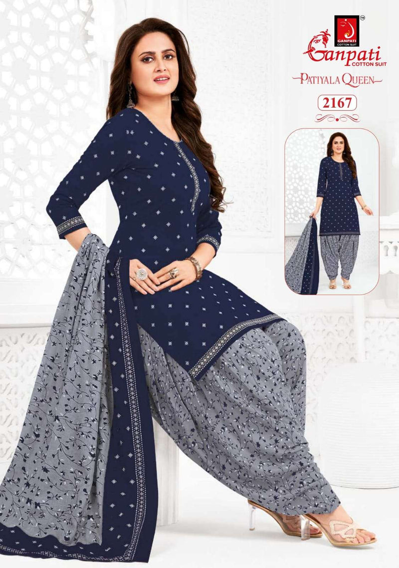 Ganpati Patiyala Queen Vol 10 Cotton Fancy Daily Wear Salwar Suit