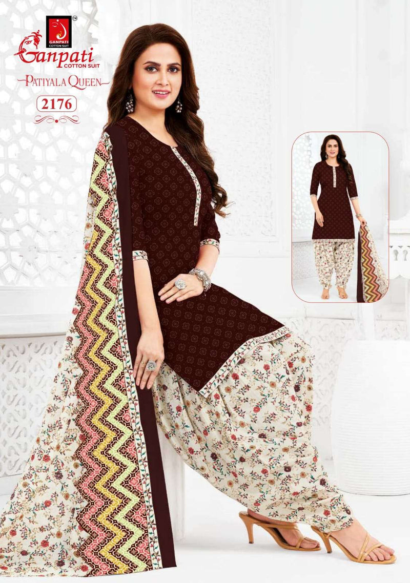Ganpati Patiyala Queen Vol 10 Cotton Fancy Daily Wear Salwar Suit