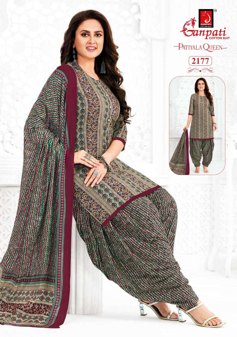 Ganpati Patiyala Queen Vol 10 Cotton Fancy Daily Wear Salwar Suit